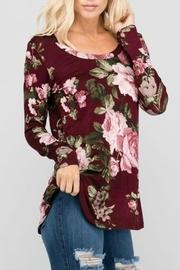  Floral Long-sleeve Top
