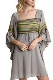  Taupe Stripe Dress