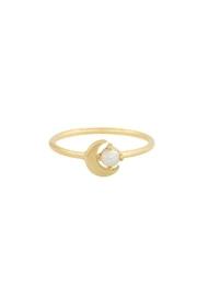  Opal Moon Ring