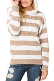  Striped Fuzzy Hoodie