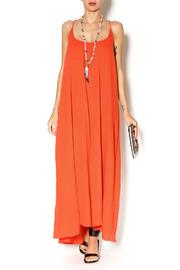  Coral Cotton Maxi Dress