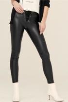  Leather Lace-up Legging