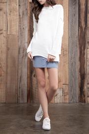  Asymmetric Hem Sweater