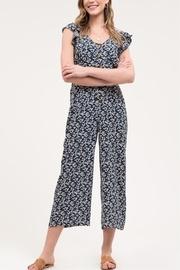  Button-down Floral Jumpsuit