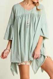  Draped Mint Top