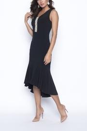  Sleeveless Knit Cocktail Hi Low Dress