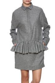  Grey Ruffle Dress