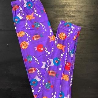  Purple Fish Leggings