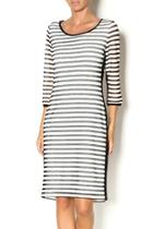 Stripe Netted Dress