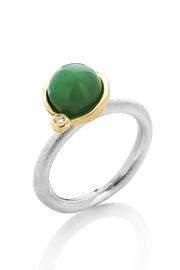  Stacking Ring With Chrysopras