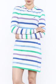  Hooded Striped Dress