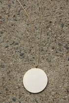  Brushed Disc Necklace