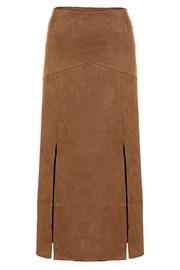  Microsuede Slit Skirt