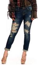  Distressed Folded Jeans