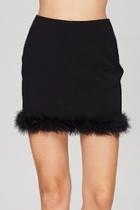  Fur Trim Skirt
