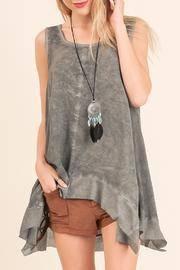  Sleeveless Washed Top