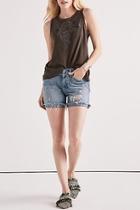  Embroidered Leaf Tank