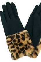  Leopard Fur Gloves