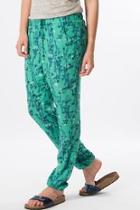  Green Floral Trousers