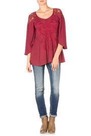  Lace Peasant Top