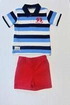 Polo & Red Shorts Set