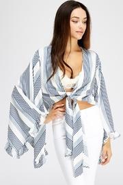  Stripped Ruffle Top
