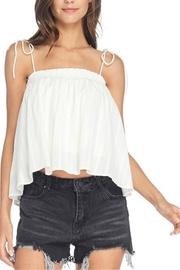  Smocked Shoulder-tie Tank