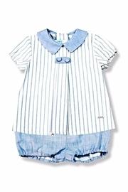  Blue Striped One Piece
