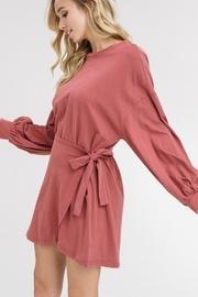  Puffed-sleeves Wrap Dress