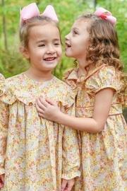  Cecilia Marigold-floral-print Dress