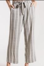  Striped Tie-front Pant