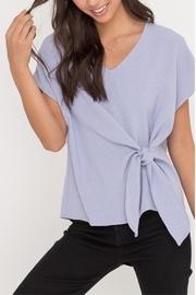  Lavender Front-tie Top