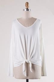  V-neck Tie-front Top