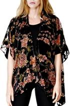  Black/blossom Burnout Jacket