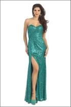  Jade Sequin Long Dress
