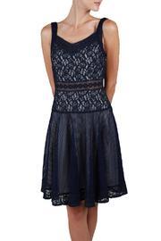  Navy Mesh Dress