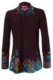  Intarsia Pattern Cardigan