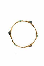  Gold Chrysocolla Bangle