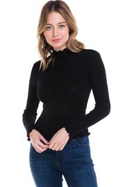  High-neck Ribbed Shirt