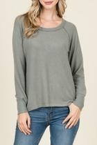 Distressed Long-sleeved Pullover