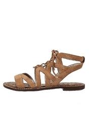  Brown Lace Up Sandals