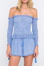  Smocked Off-shoulder Top