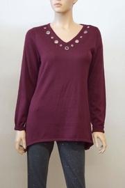  Burgundy Grommet Top