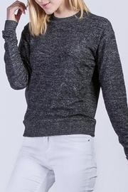  Heathered Fleece Top