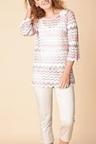  Pink Swirl Sweater Top