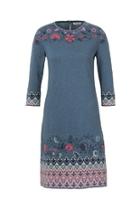  Intarsia Pattern Dress