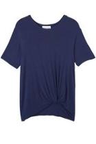  Navy Knotted Tee Shirt