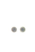  Pave Disc Earrings
