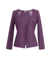  Purple Cropped Jacket