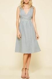  Pale Blue Midi-dress